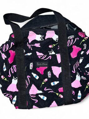 Youth Girls Black Dance Gymnastics Sports Bag